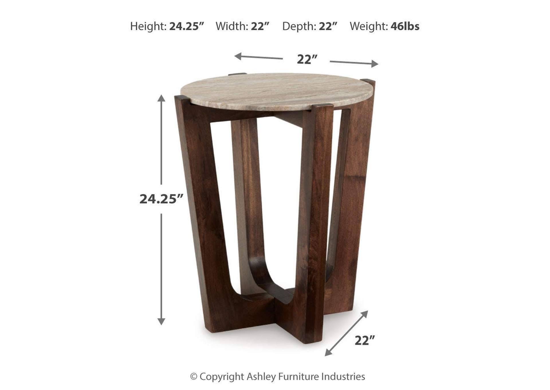 Tanidore Coffee Table with 1 End Table image 6