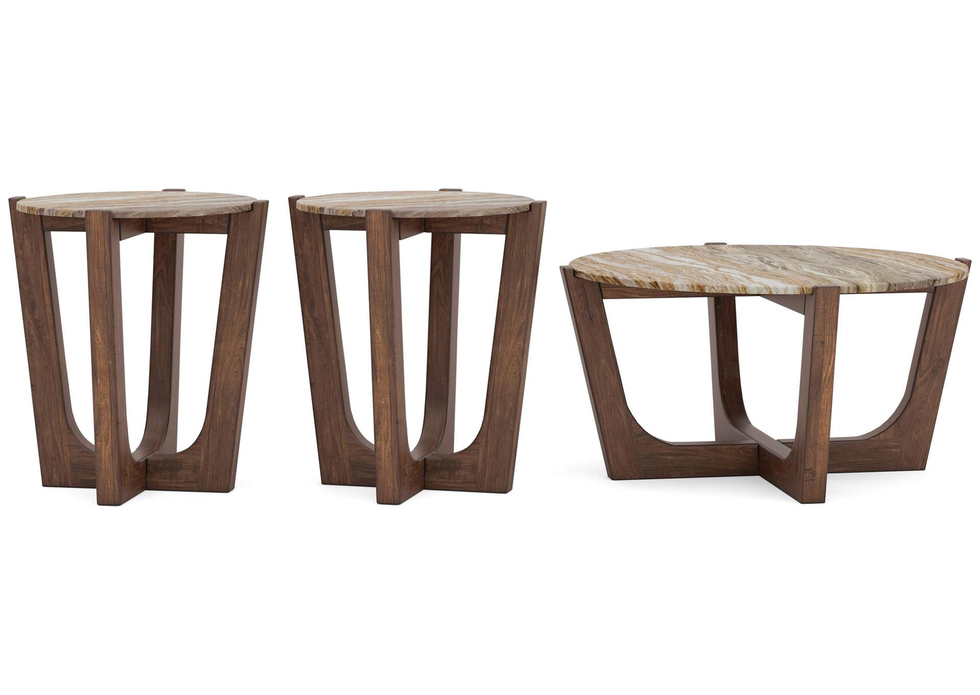 Tanidore Coffee Table with 2 End Tables image 1