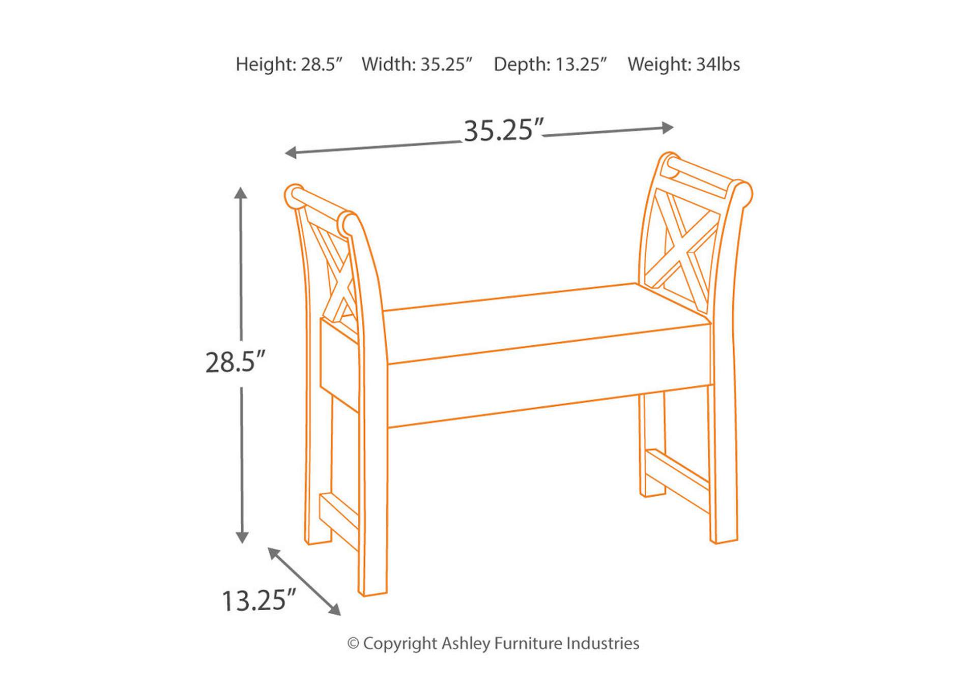 Abbonto Accent Bench image 4