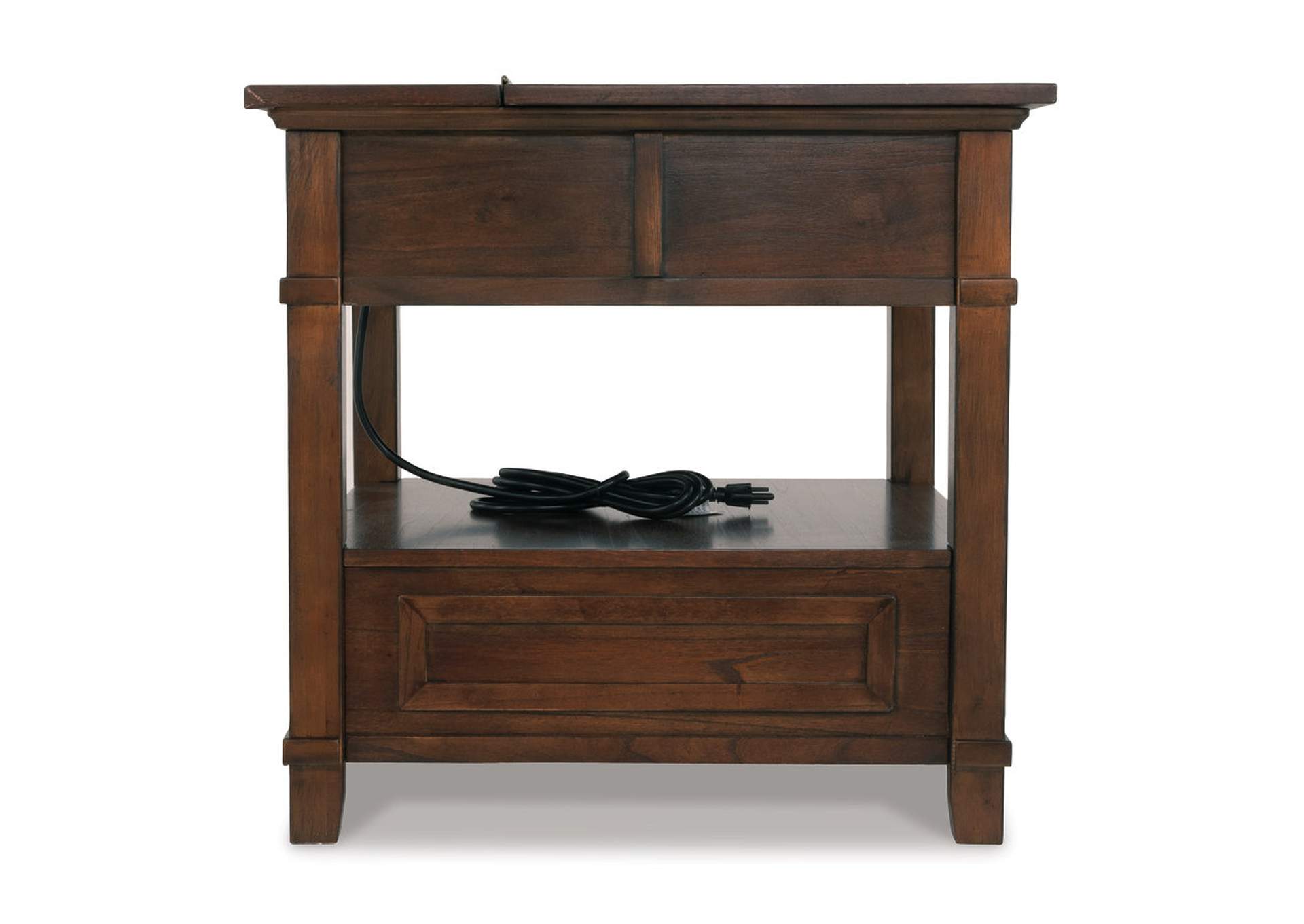 Gately End Table with Storage & Power Outlets