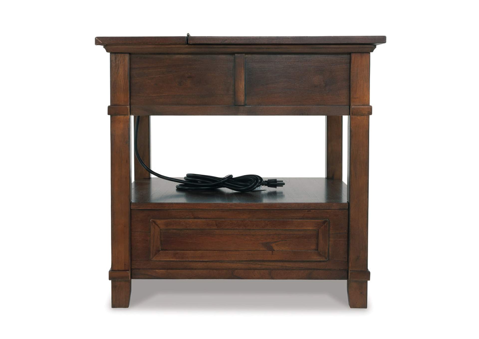 Gately End Table with Storage & Power Outlets