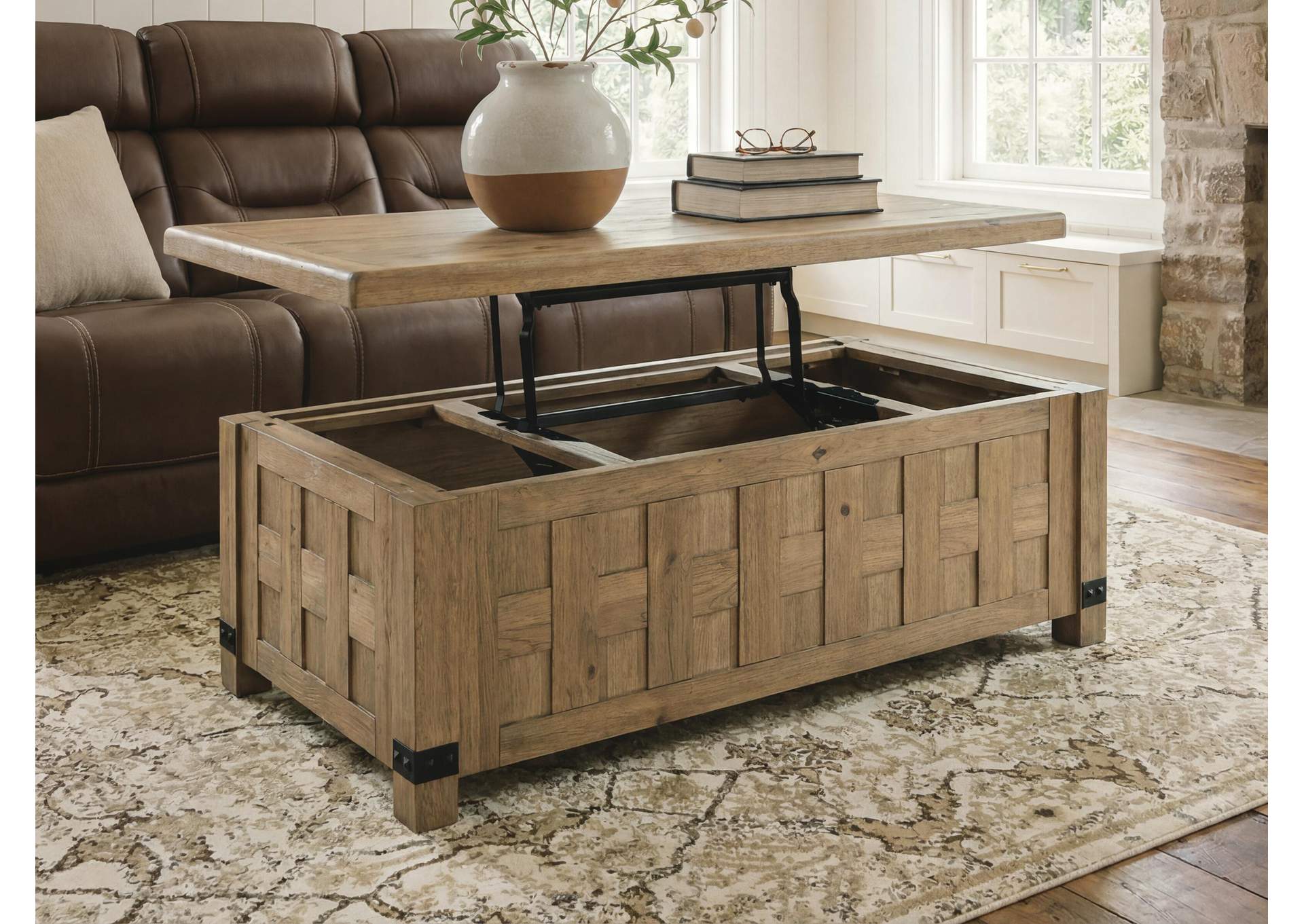 Ridgester Lift-Top Coffee Table image 6