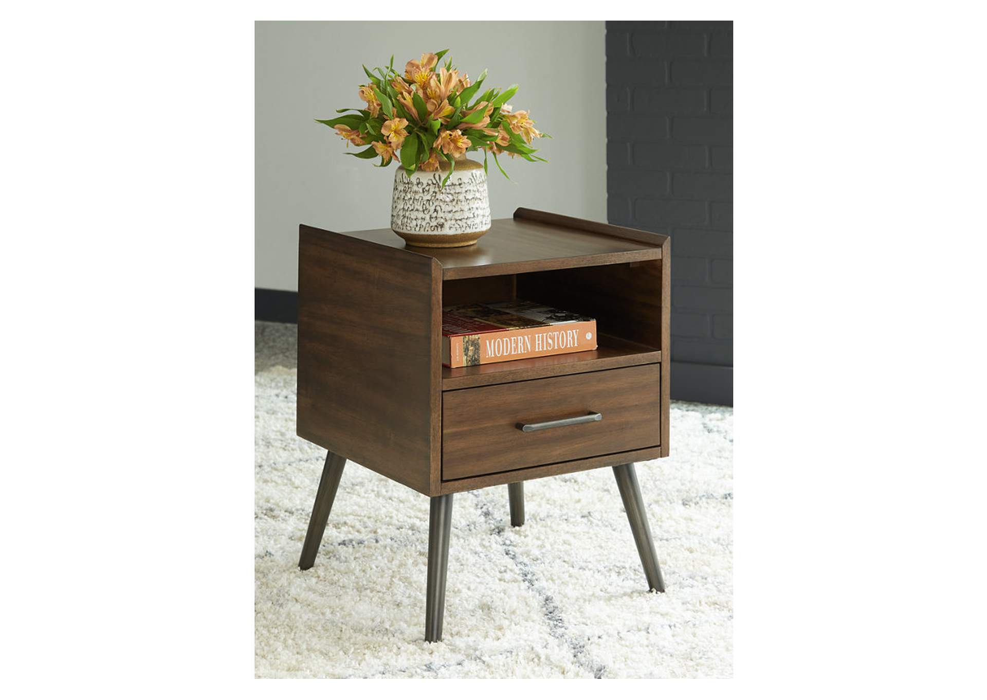 Calmoni Coffee Table with 1 End Table image 5