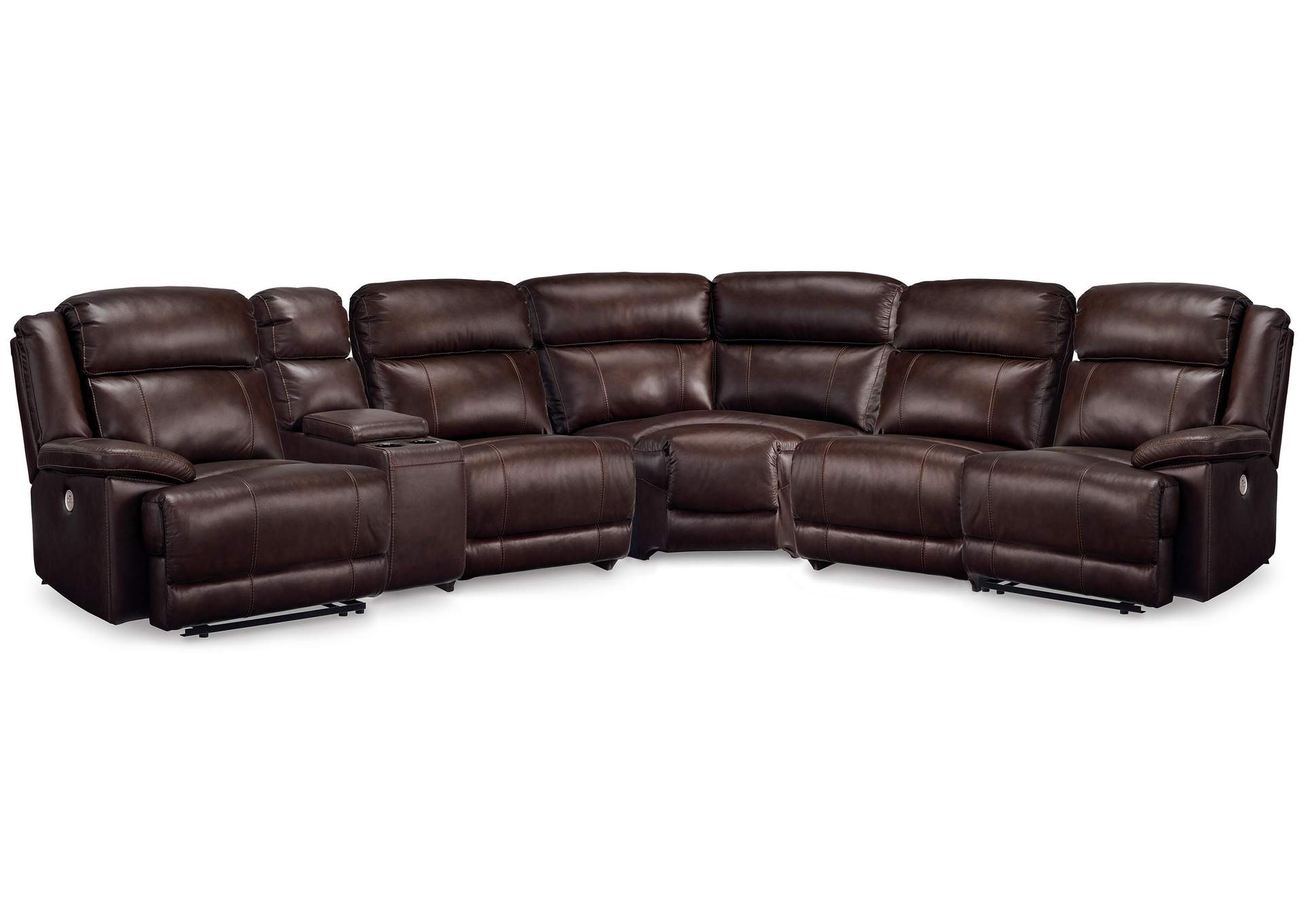 VonKurt 6-Piece Reclining Sectional with Console image 1