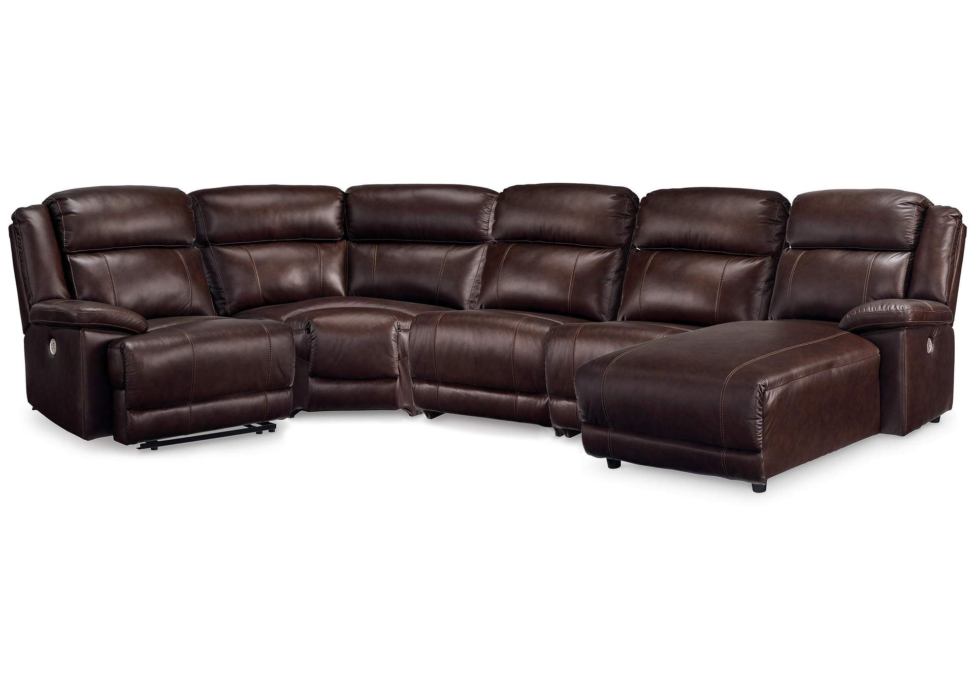 VonKurt 5-Piece Reclining Sectional With Chaise image 1