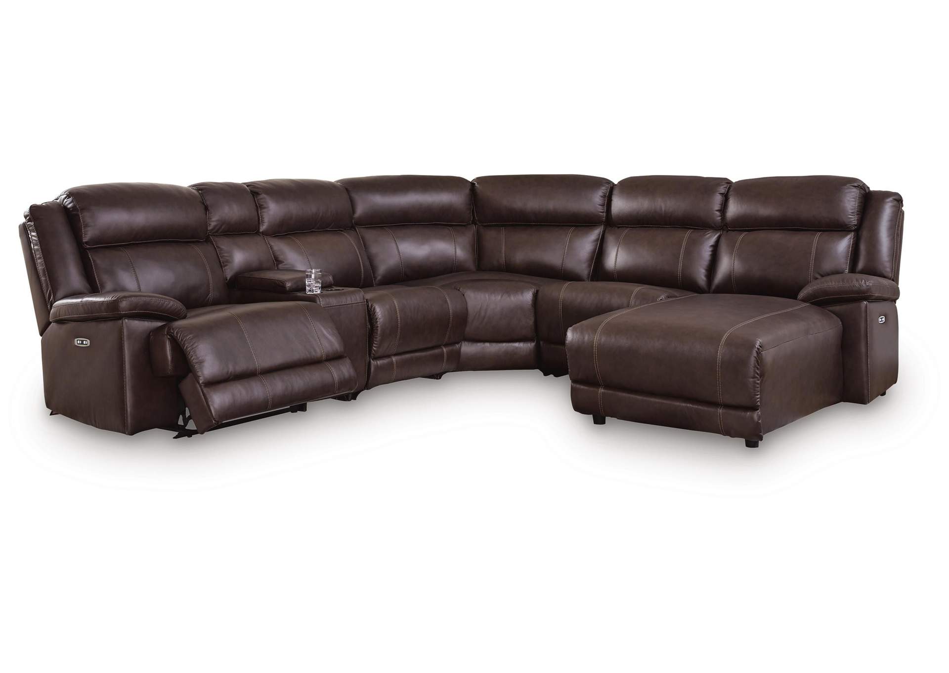 VonKurt 6-Piece Power Reclining Sectional with Chaise