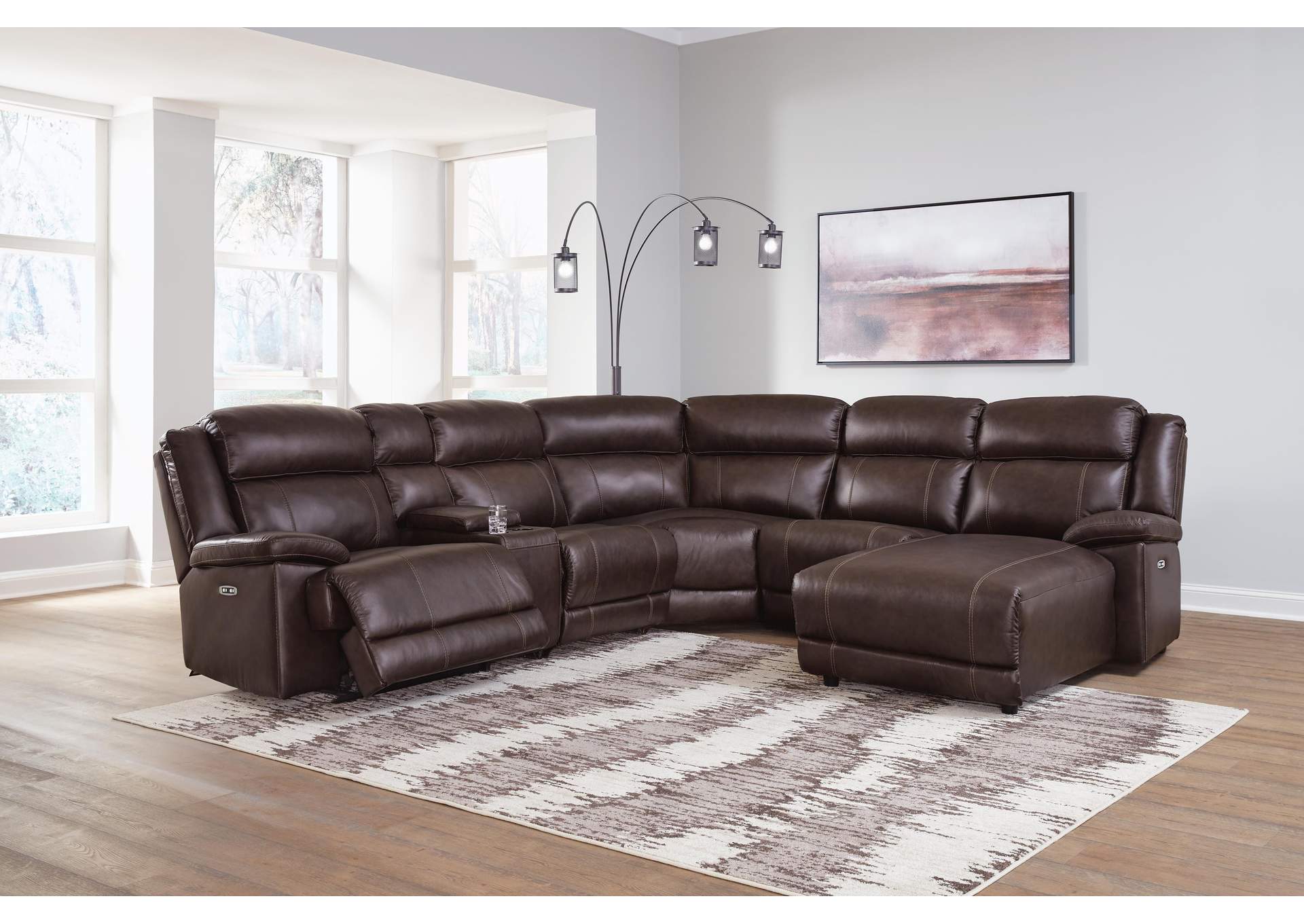 VonKurt 6-Piece Power Reclining Sectional with Chaise image 2