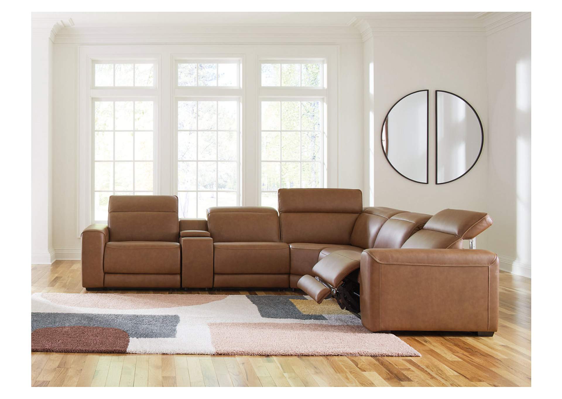 Magic Man 6-Piece Power Reclining Sectional with Console image 2