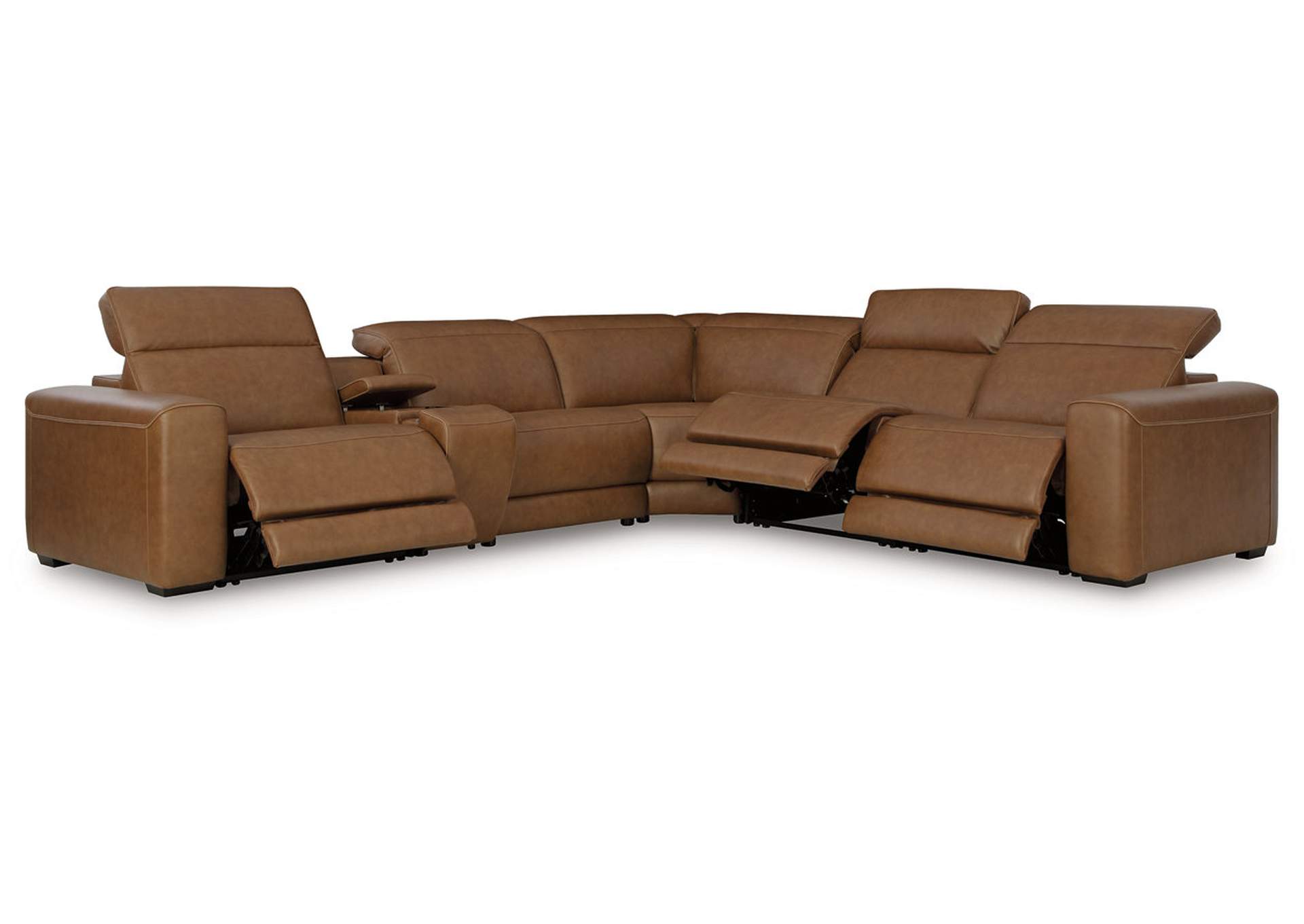 Magic Man 6-Piece Power Reclining Sectional with Console image 3