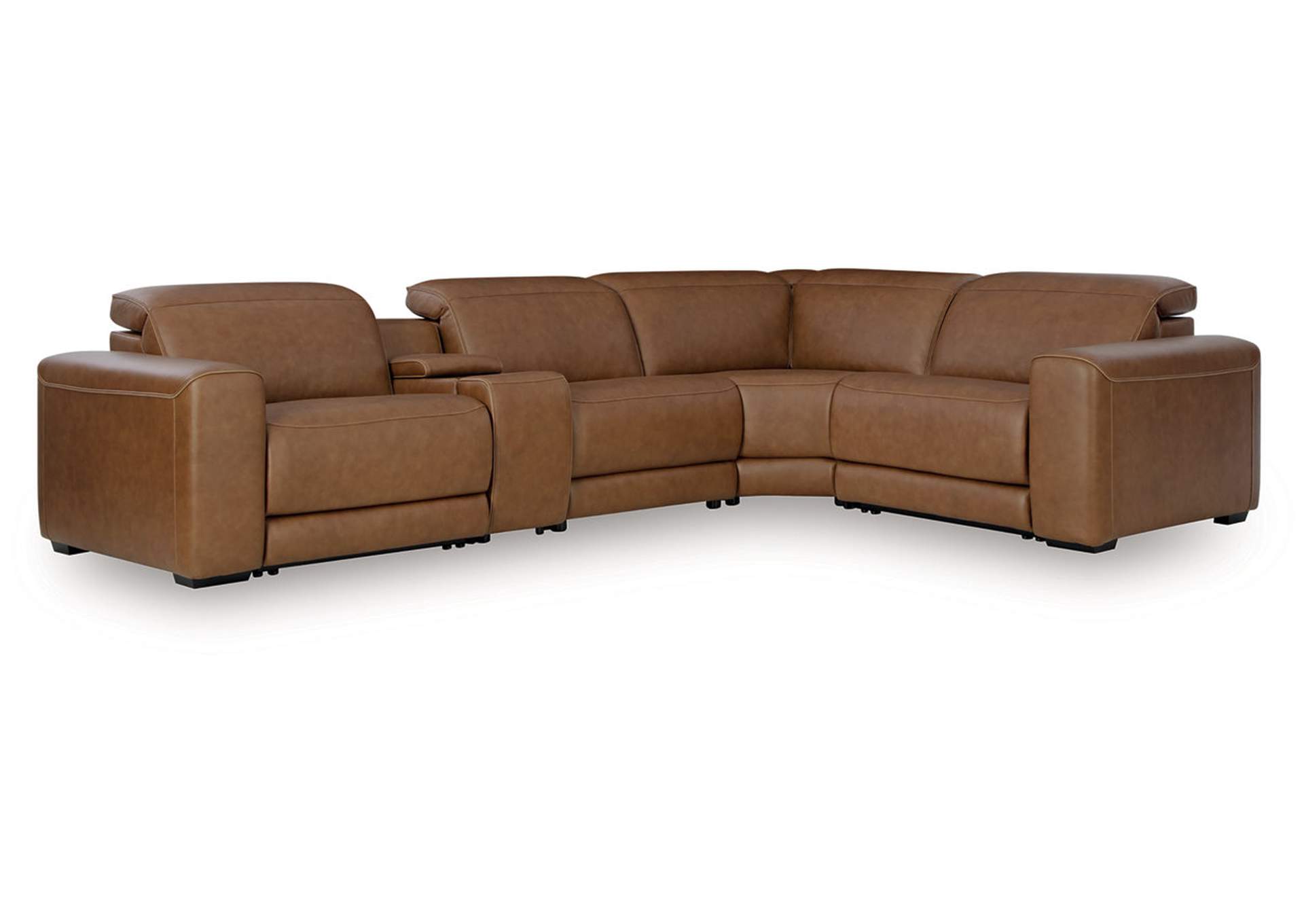 Magic Man 5-Piece Power Reclining Sectional with Console image 1