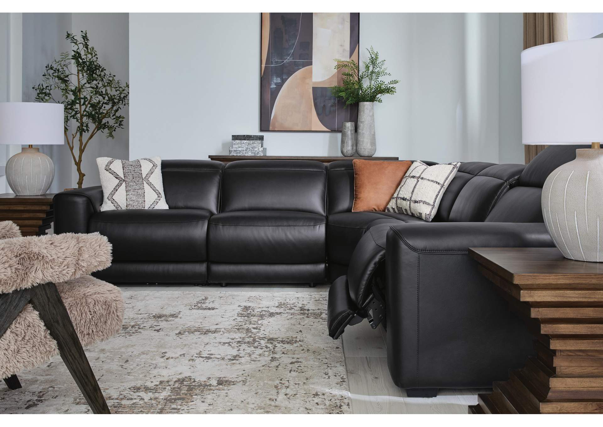 Rally-Up 5-Piece Power Reclining Sectional image 8