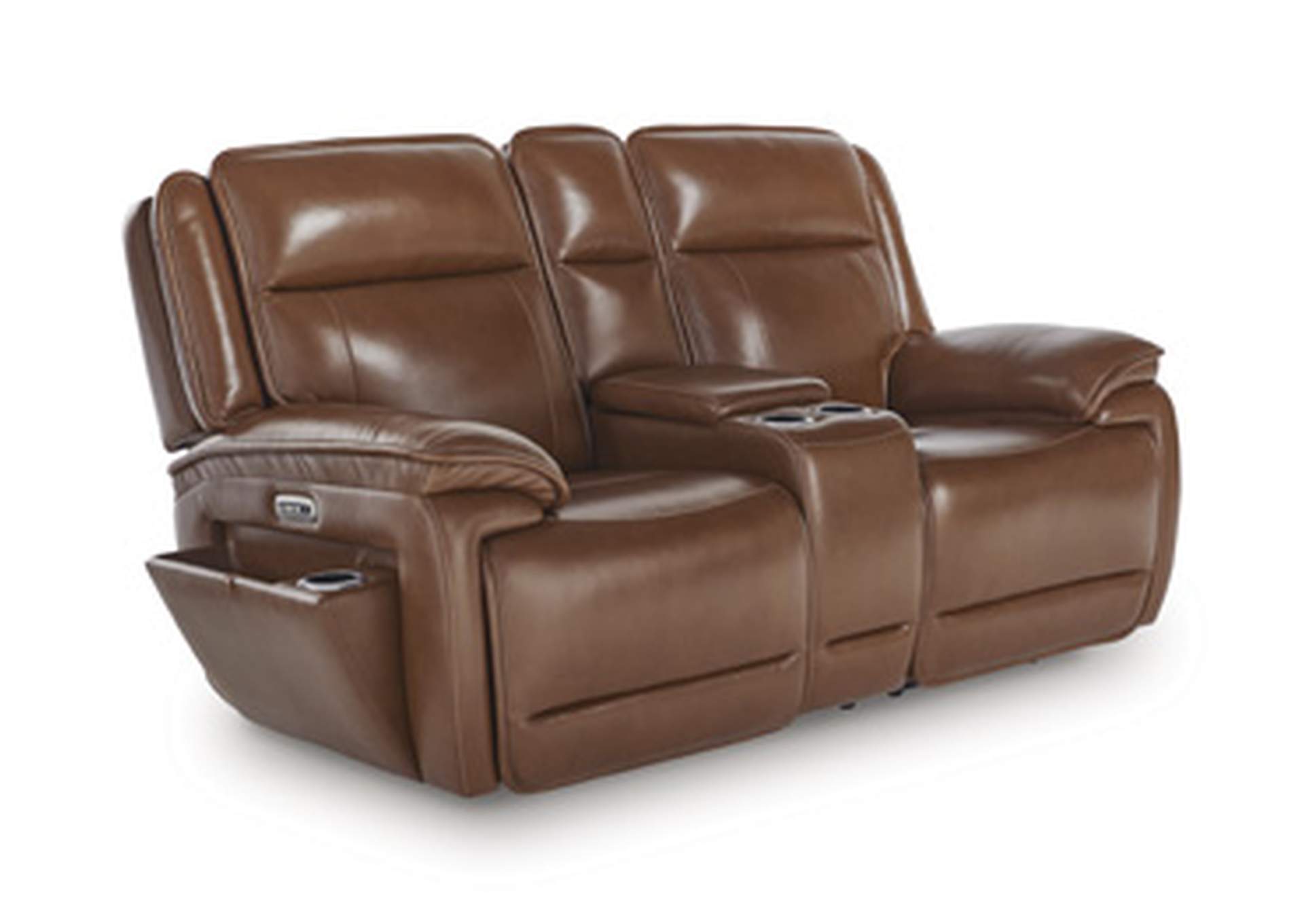 Healy Pier Power Reclining Loveseat with Console image 3