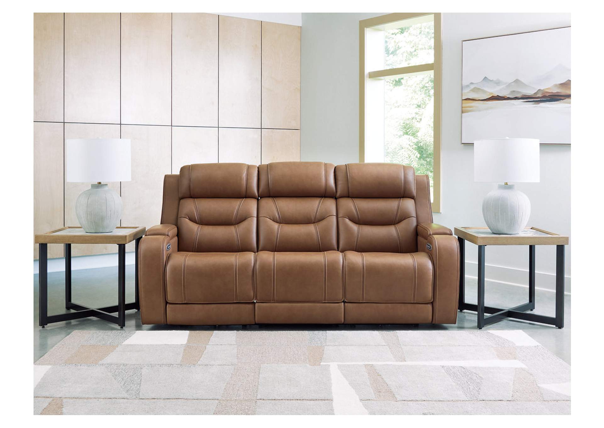 Knightington Power Reclining Sofa with Audio Seating image 2