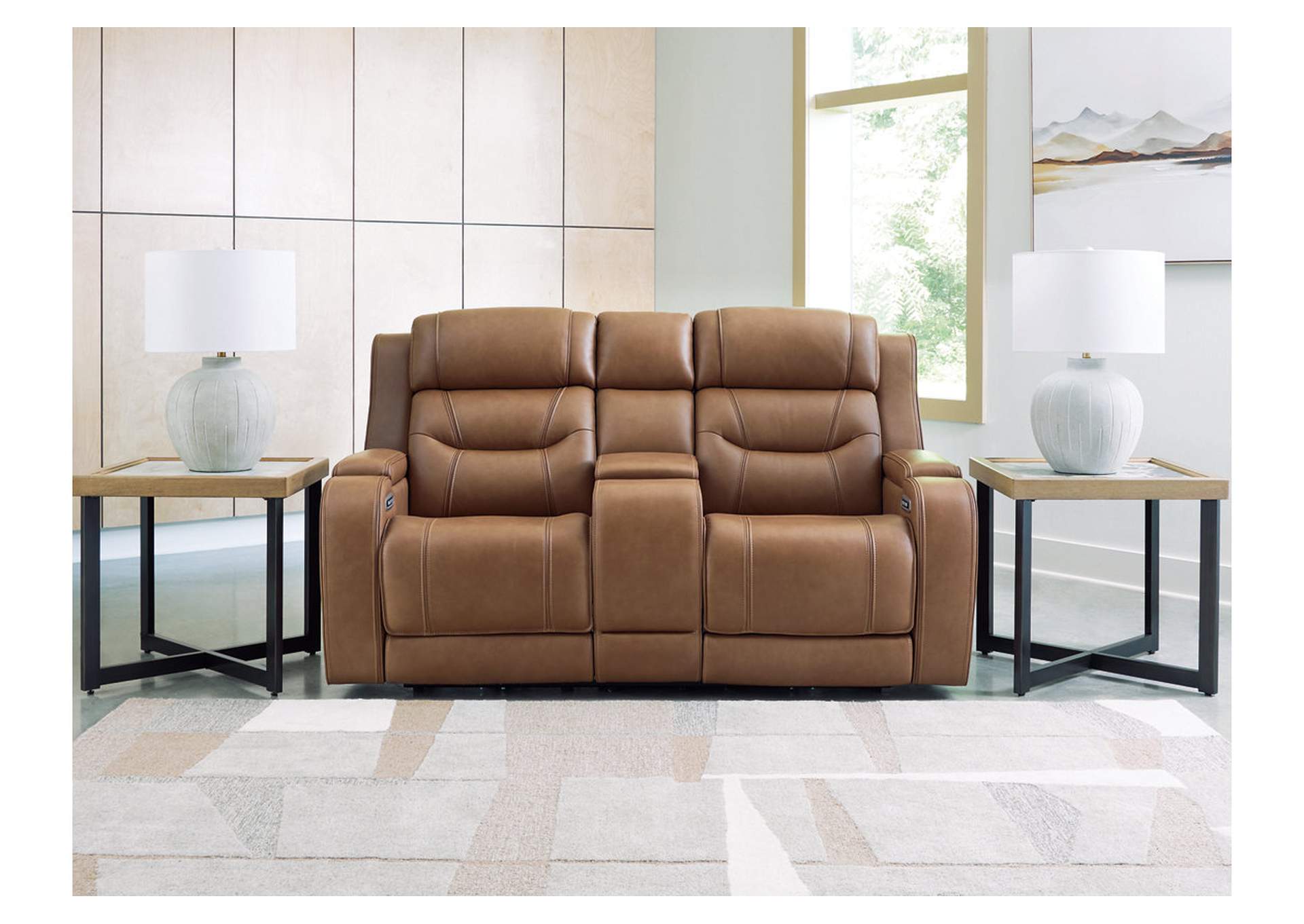 Knightington Power Reclining Loveseat with Audio Seating image 3