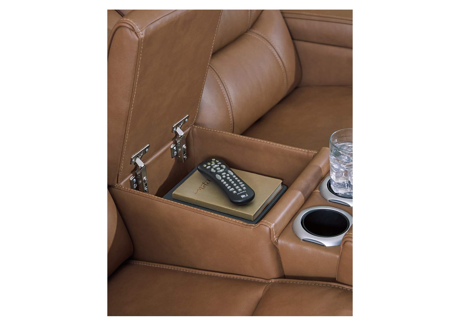 Knightington Power Reclining Loveseat with Audio Seating image 7