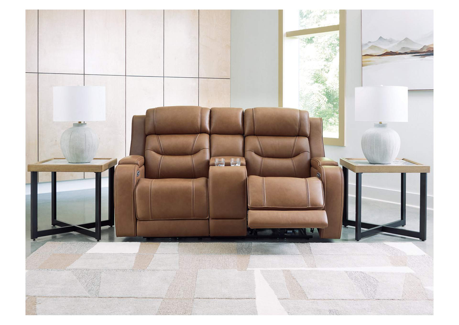 Knightington Power Reclining Loveseat with Audio Seating image 6