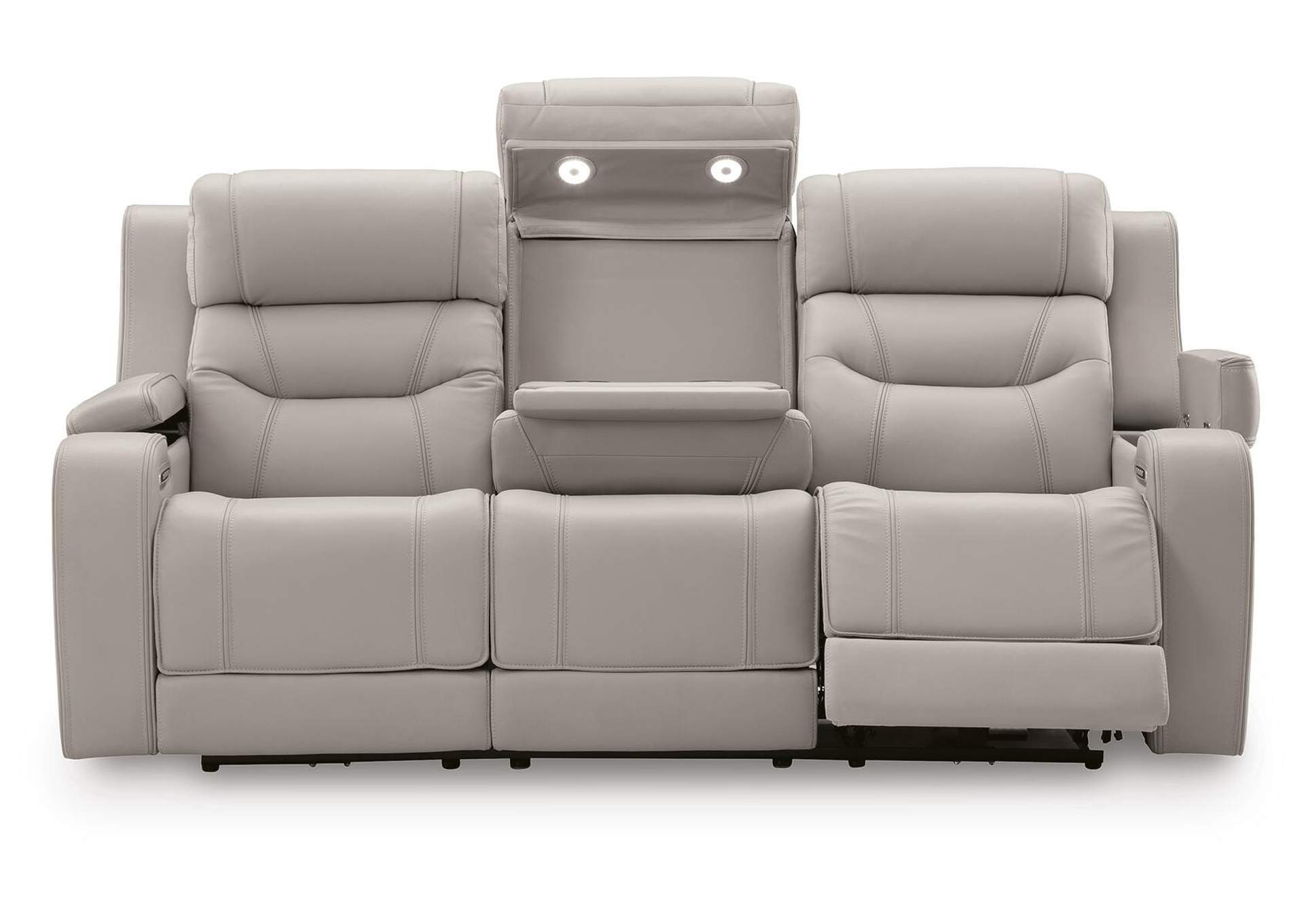 Dreamer Leather Dual Power Reclining Sofa and Loveseat Set image 21
