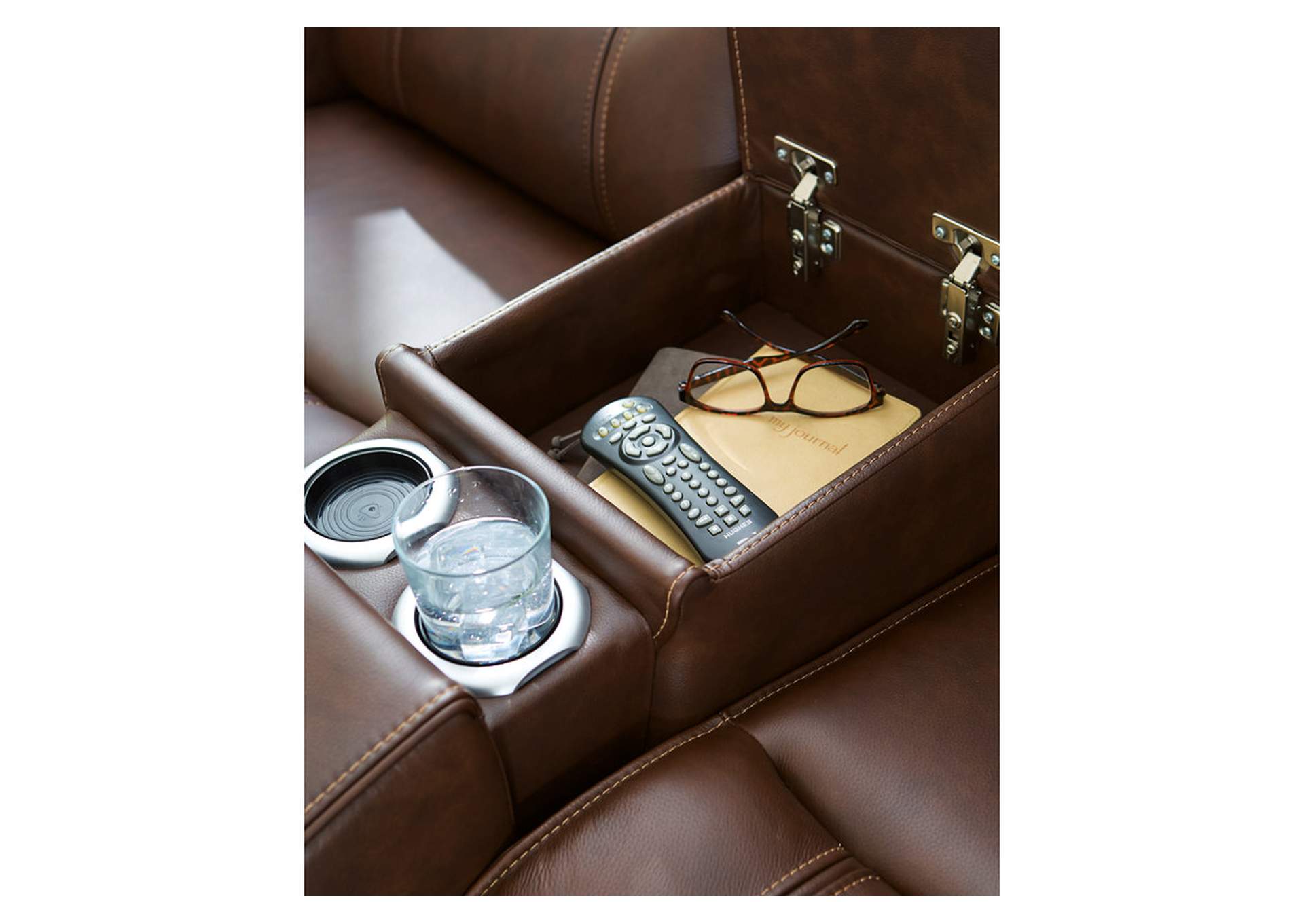 Knightington Power Reclining Loveseat with Audio Seating image 10