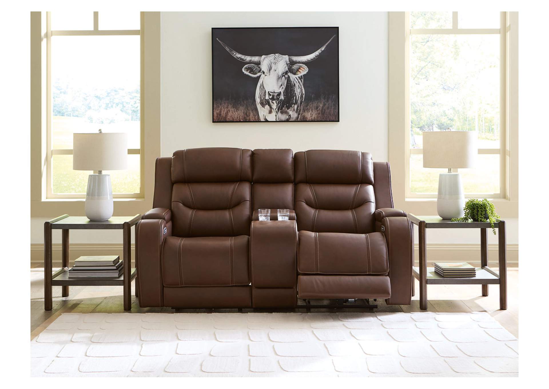 Knightington Power Reclining Loveseat with Audio Seating image 8