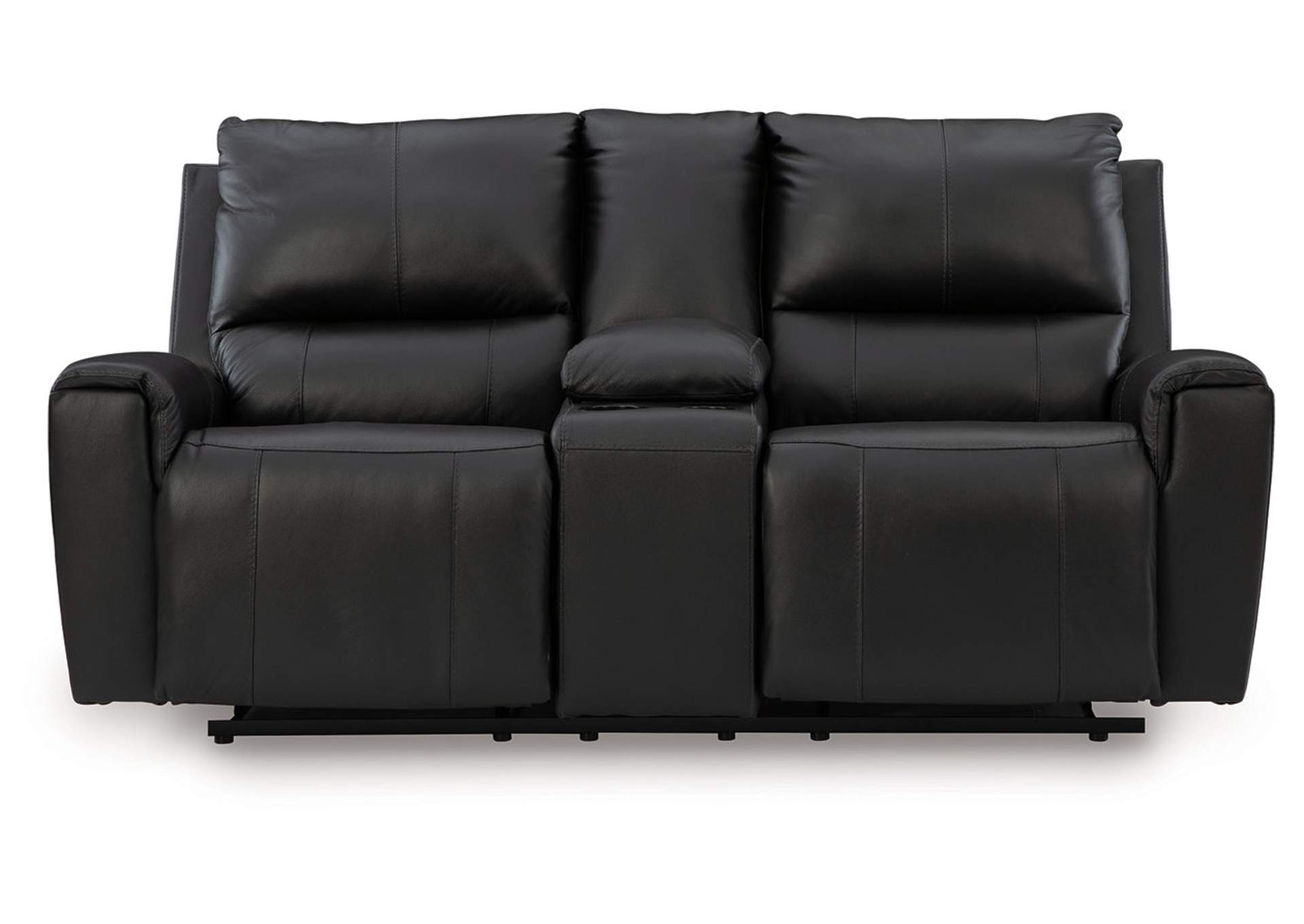 Glossmore Reclining Loveseat with Console image 1
