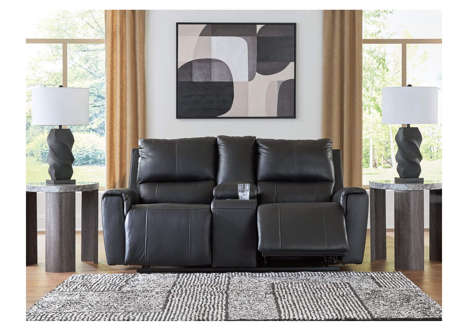 Glossmore Reclining Loveseat with Console image 6