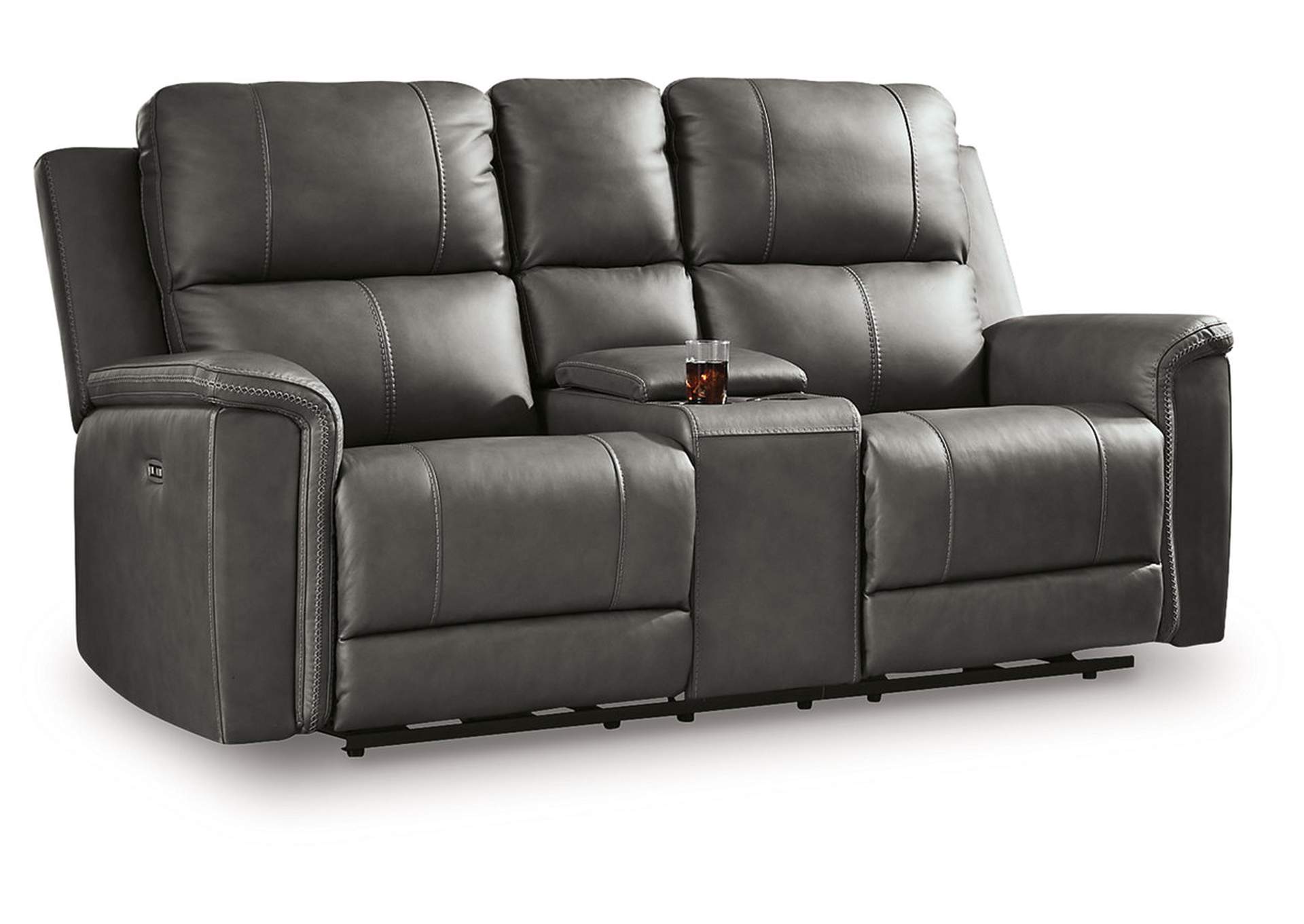 Bleckley Power Reclining Loveseat with Console image 2