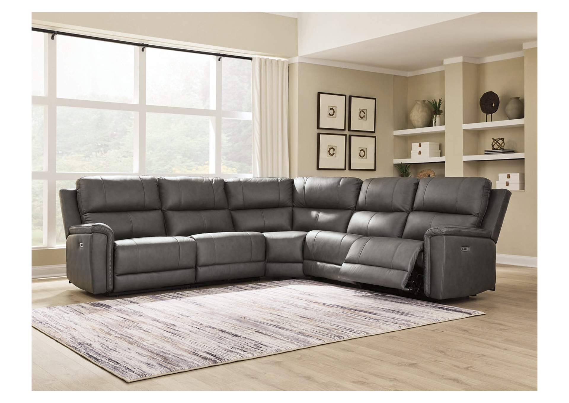 Bleckley 5-Piece Power Reclining Sectional image 2