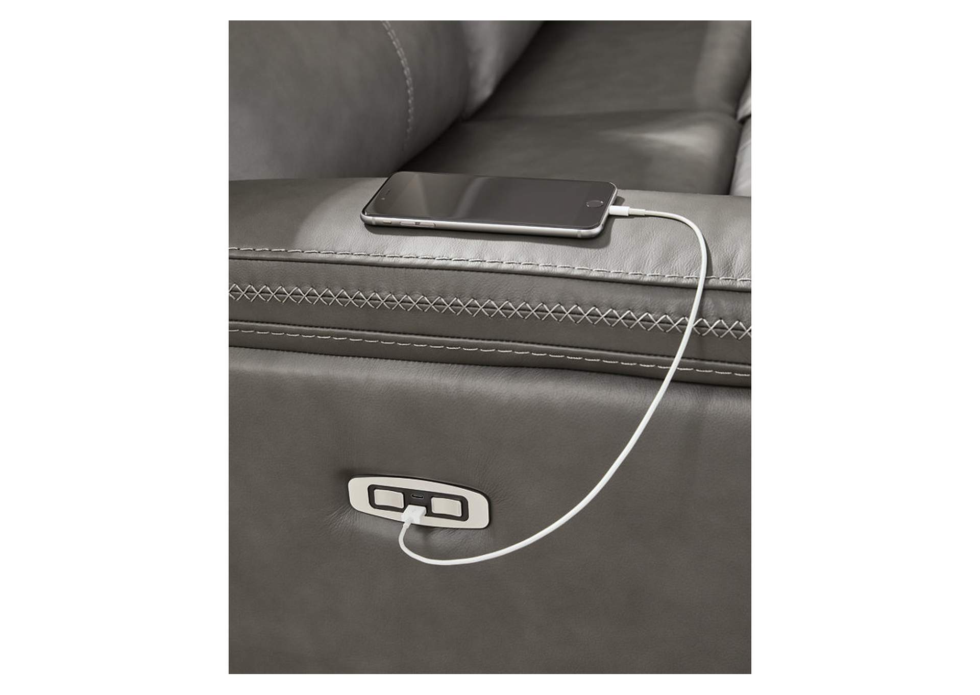 Bleckley 6-Piece Power Reclining Sectional image 5