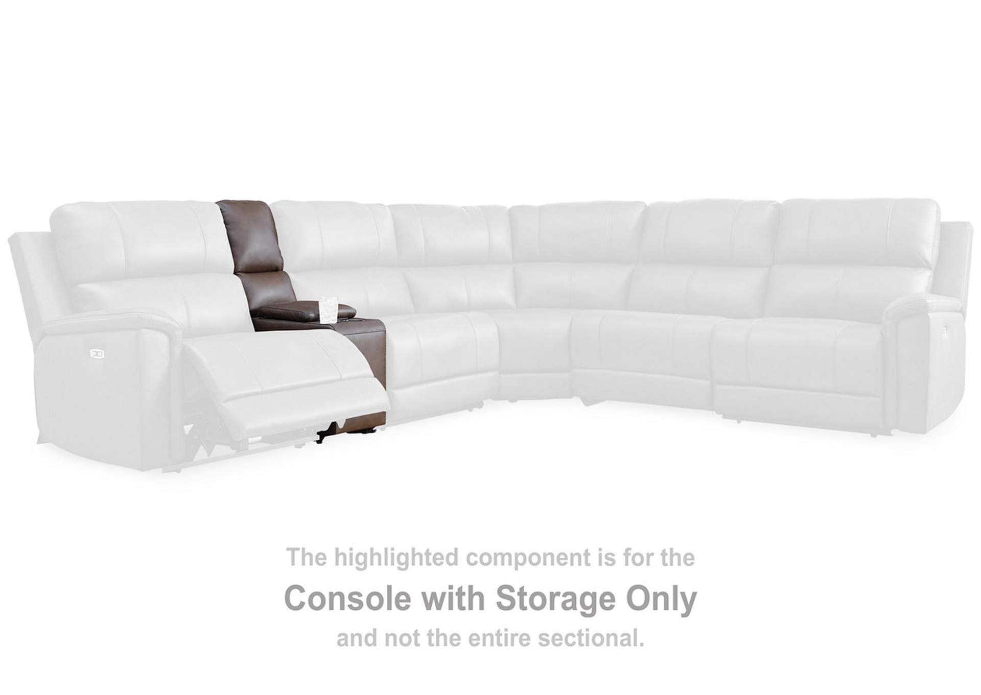 Bleckley 3-Piece Power Reclining Sectional Loveseat with Console image 1