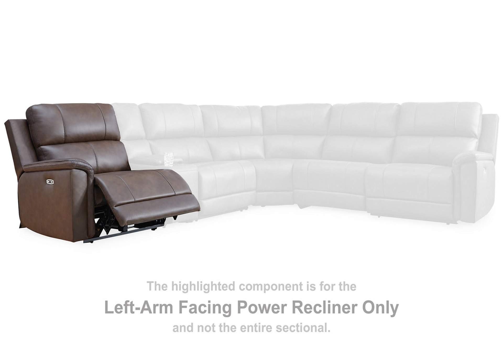 Bleckley 2-Piece Power Reclining Sectional Loveseat image 1