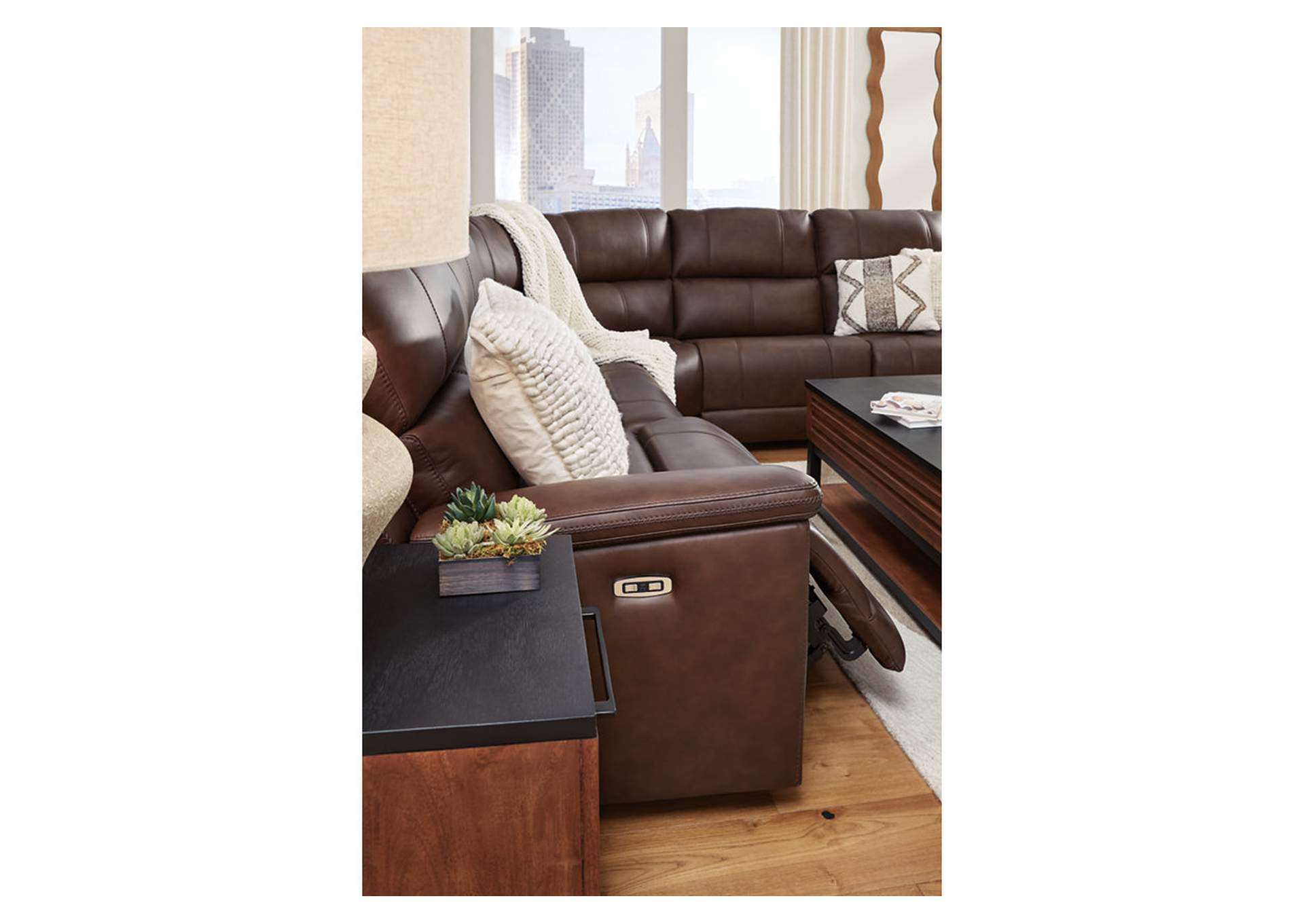 Bleckley 5-Piece Power Reclining Sectional image 4