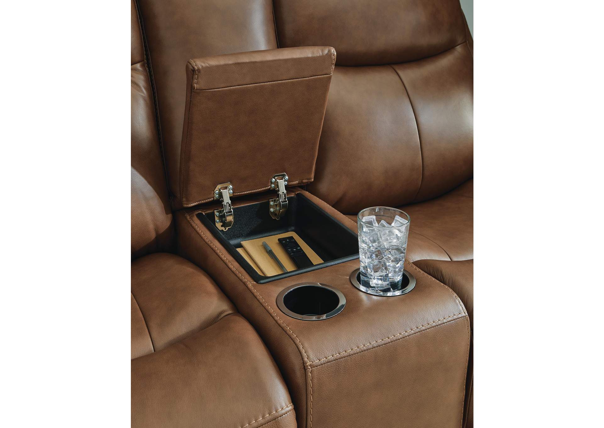 Momentum Moves Power Reclining Loveseat with Console image 6
