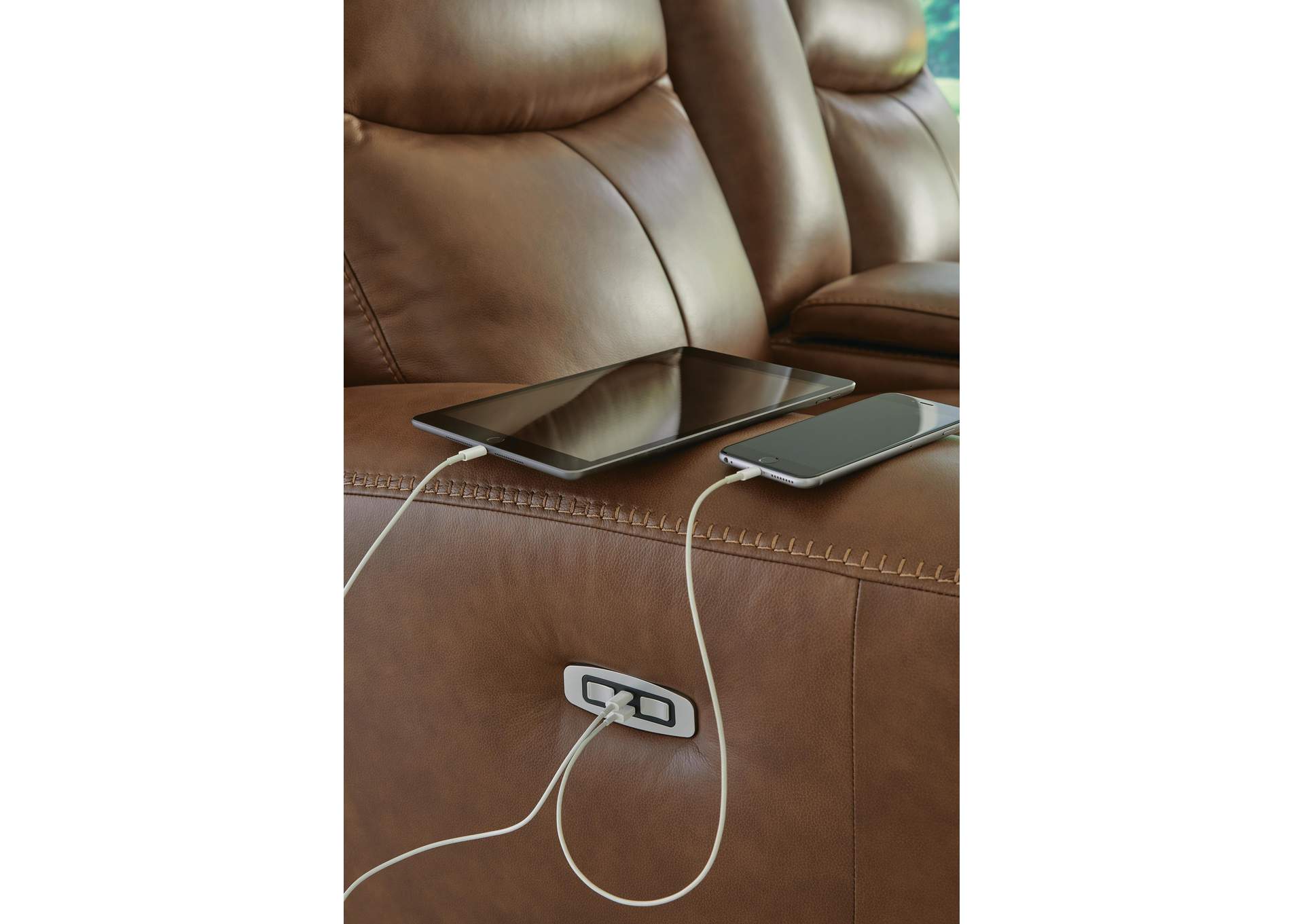 Momentum Moves Power Reclining Loveseat with Console image 8