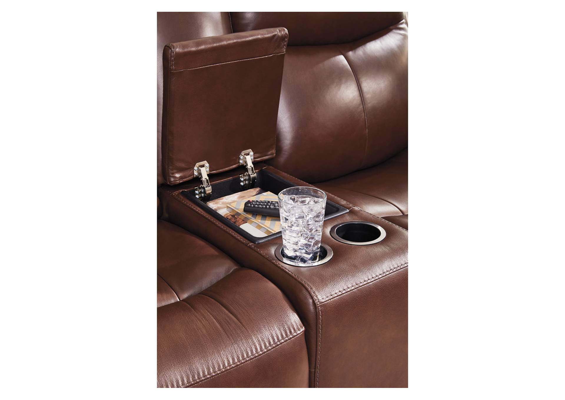Next Move Power Reclining Loveseat with Console image 6