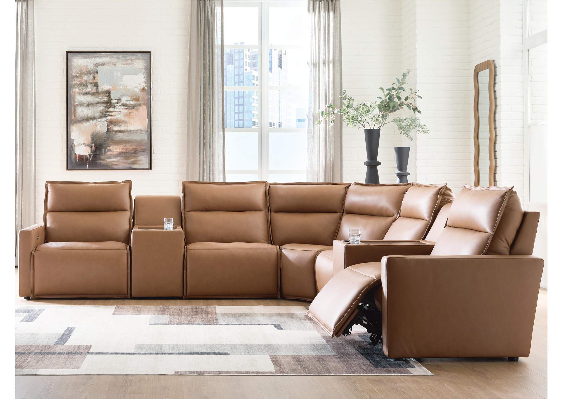 Arrington 7-Piece Power Reclining Sectional with Consoles image 2
