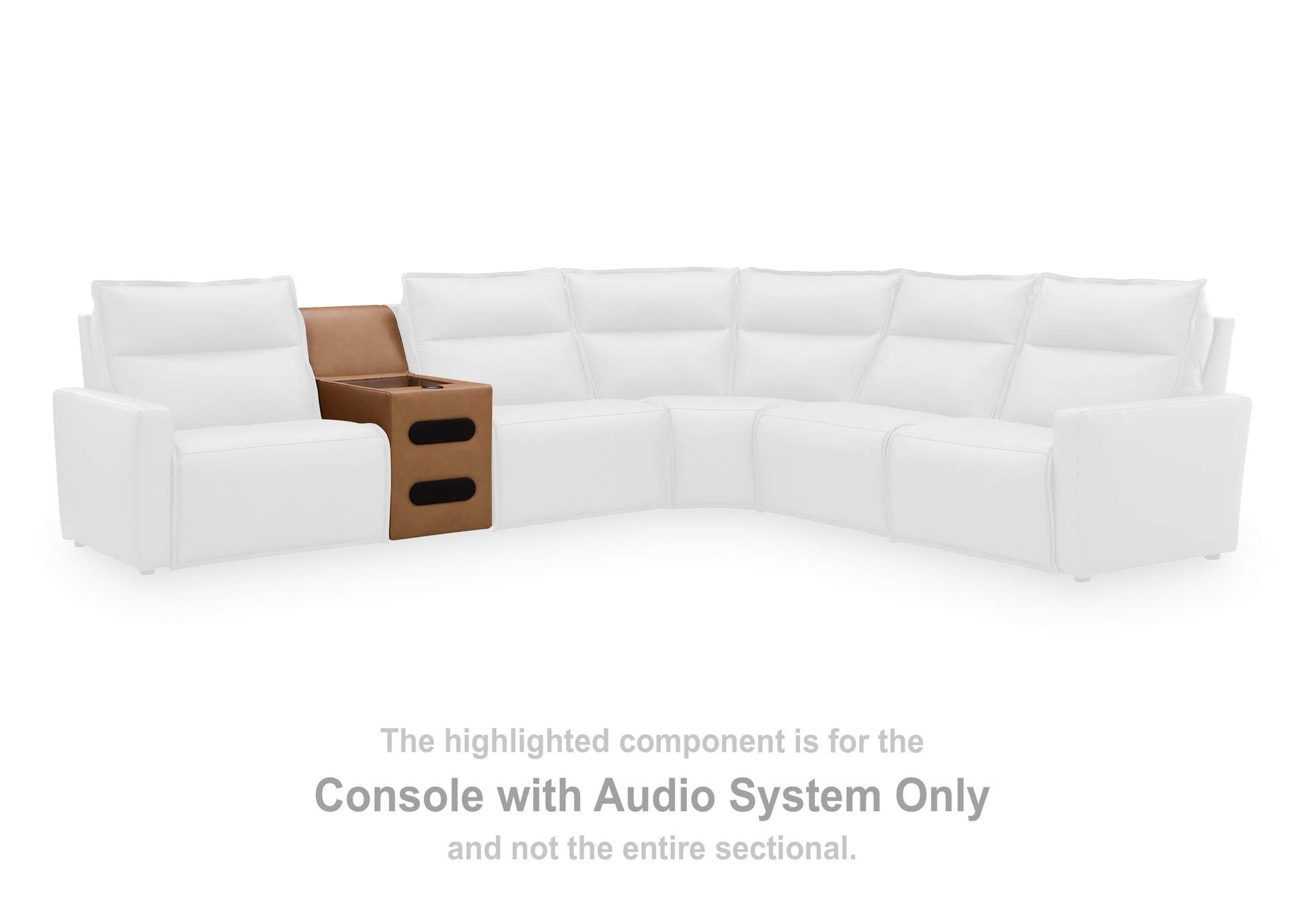 Arrington 3-Piece Power Reclining Sectional with Audio Console image 10