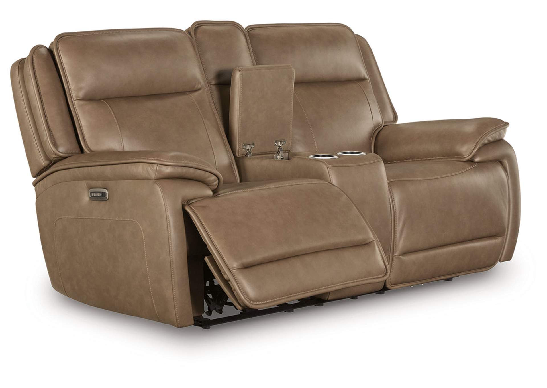 Glencroft Power Reclining Loveseat with Console image 2