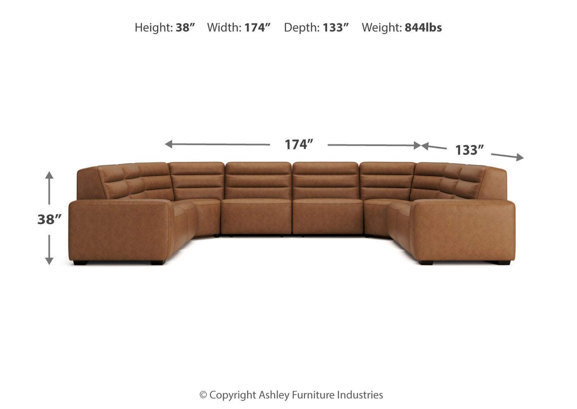 Modero 8-Piece Power Reclining Sectional image 14