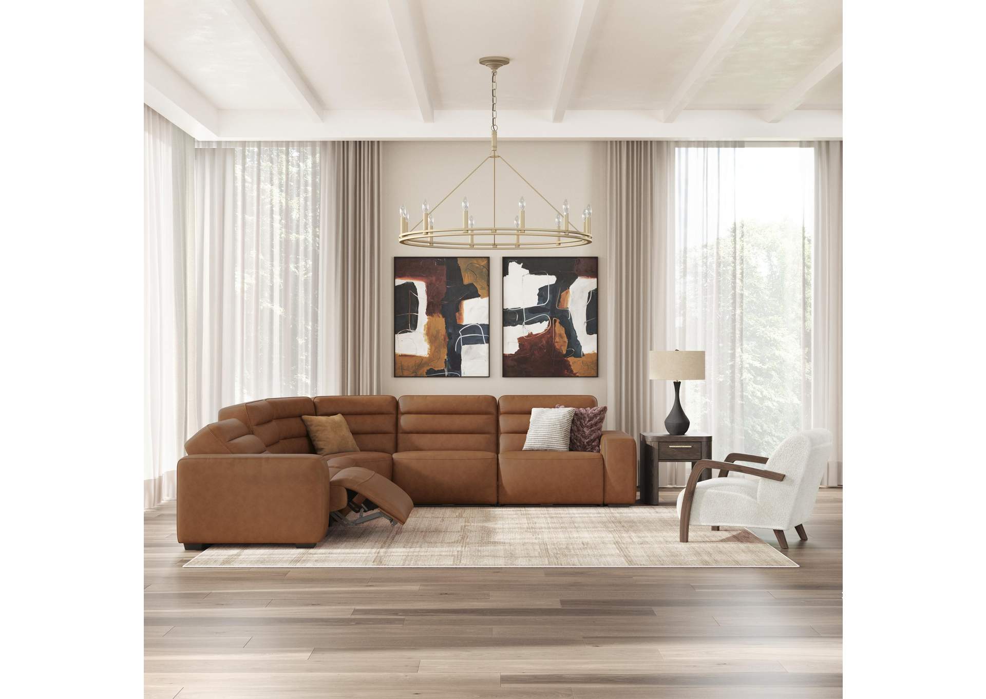 Modero 5-Piece Power Reclining Sectional image 2