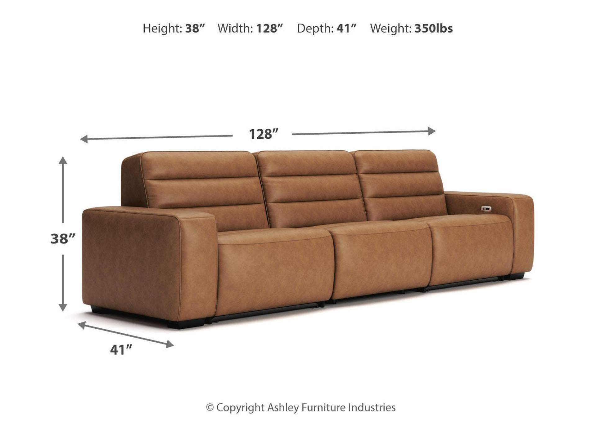Modero 3-Piece Power Reclining Sectional Sofa image 14