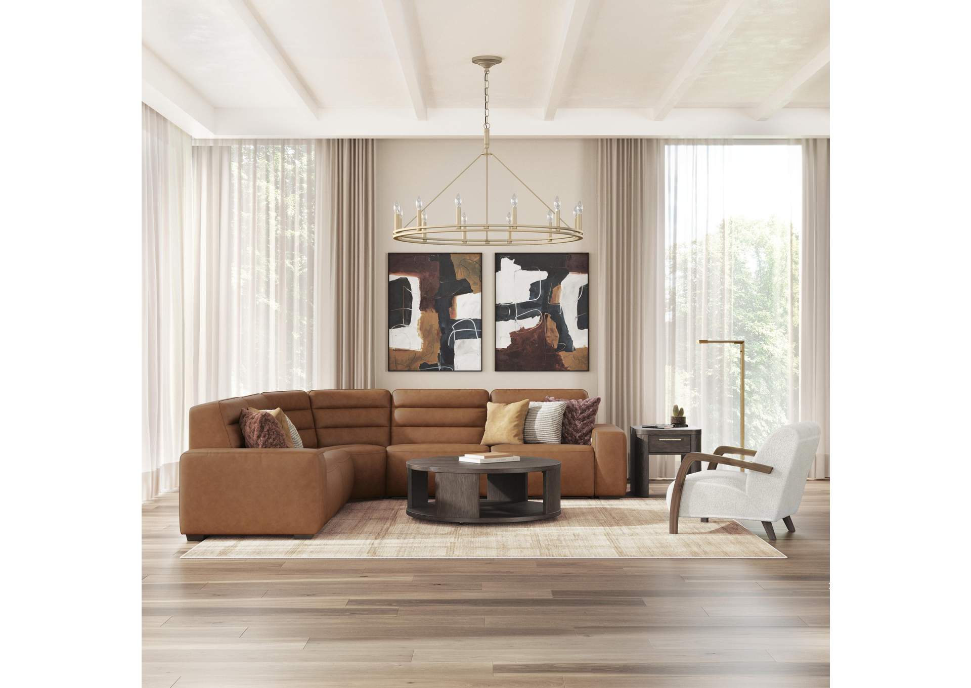 Modero 5-Piece Power Reclining Sectional image 2
