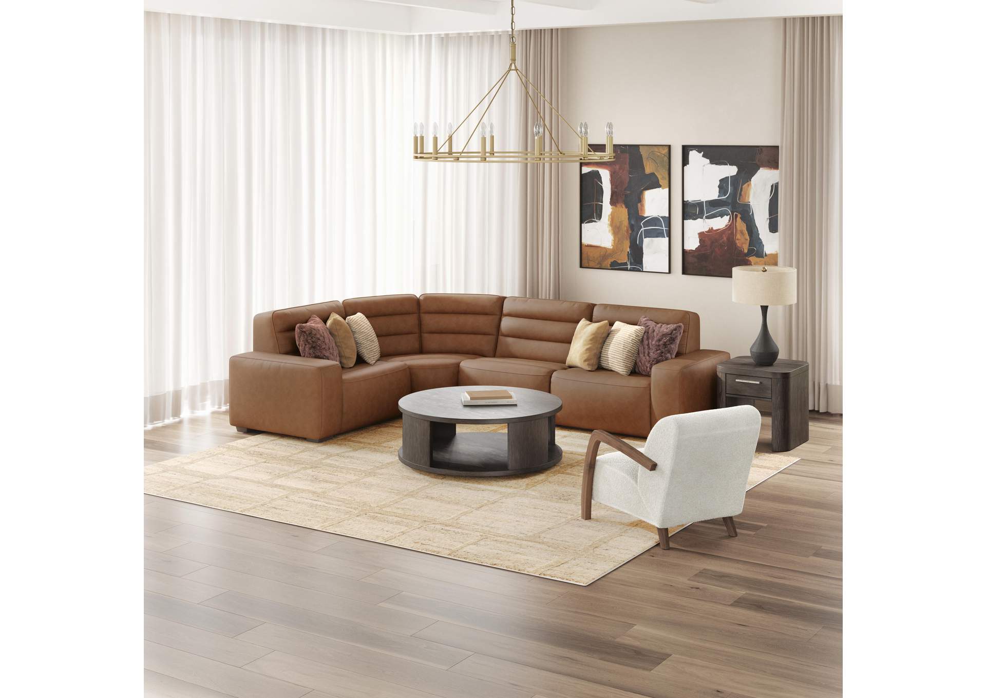Modero 4-Piece Power Reclining Sectional image 4