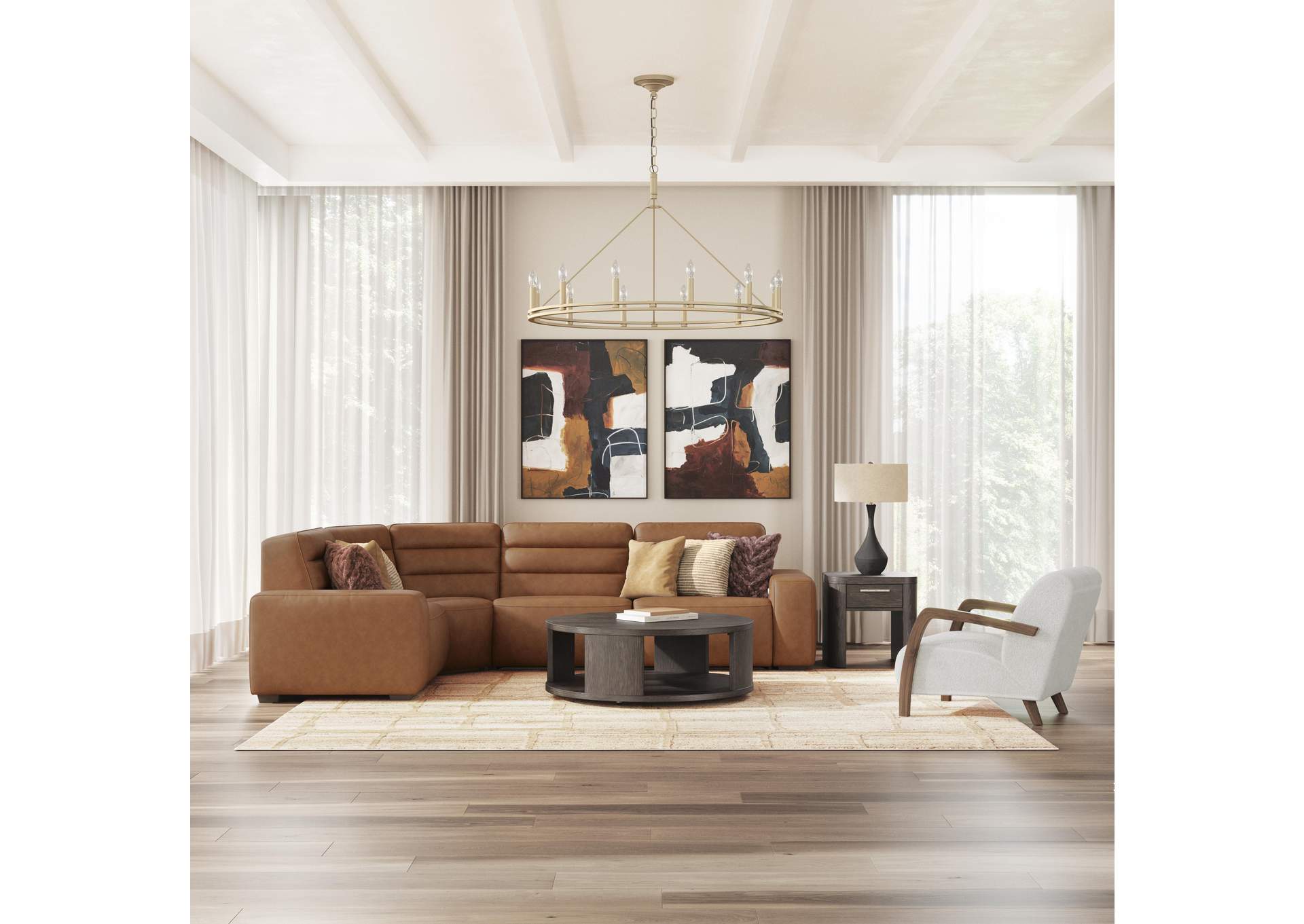 Modero 4-Piece Power Reclining Sectional image 2