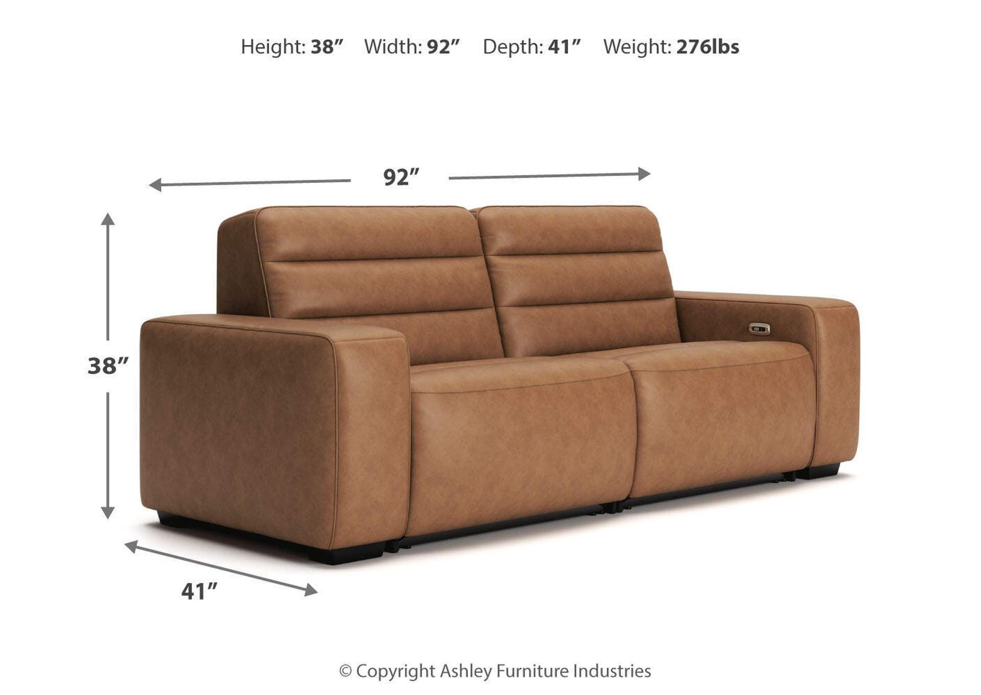Modero 2-Piece Power Reclining Sectional Loveseat image 12