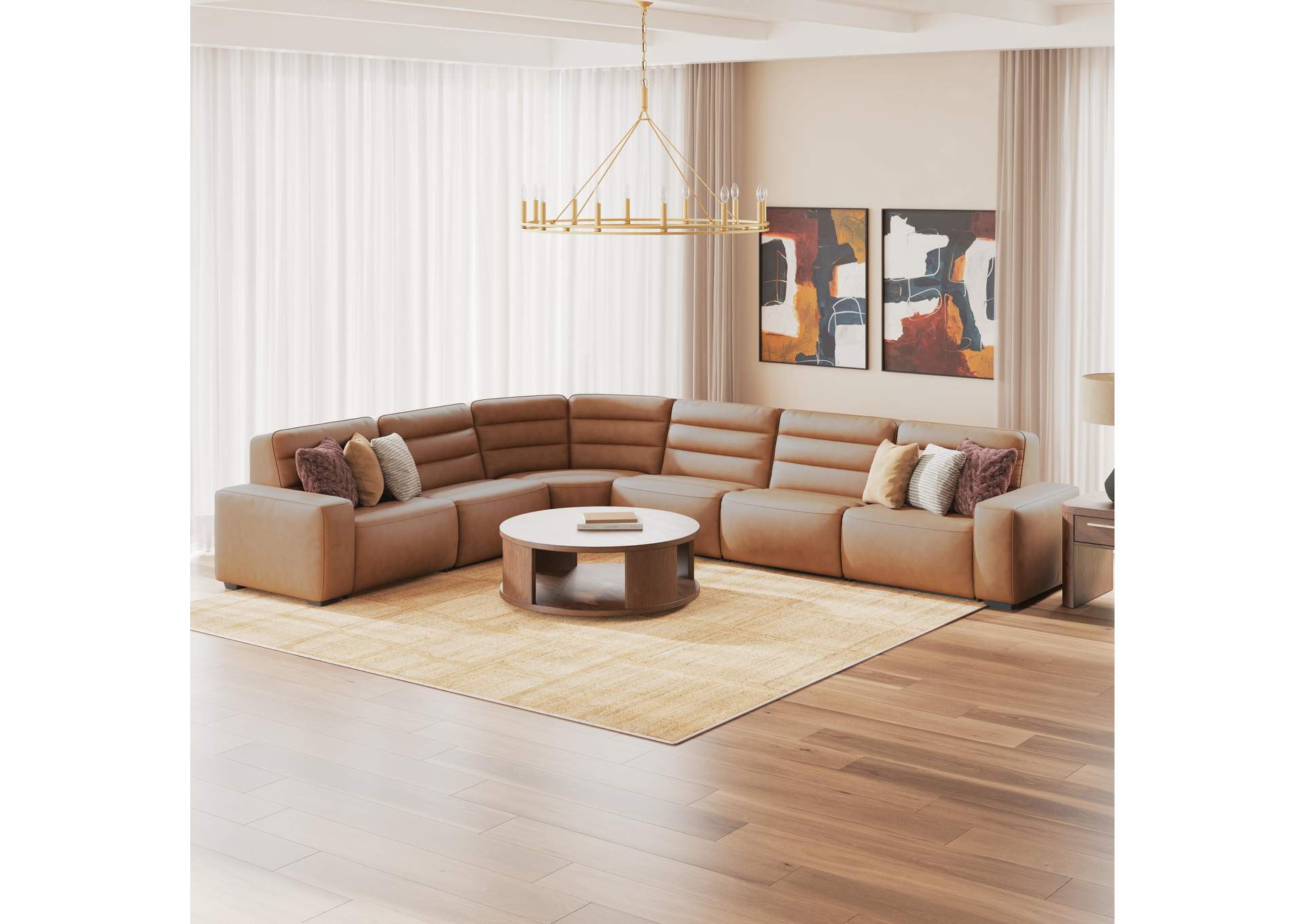 Modero 6-Piece Power Reclining Sectional image 4