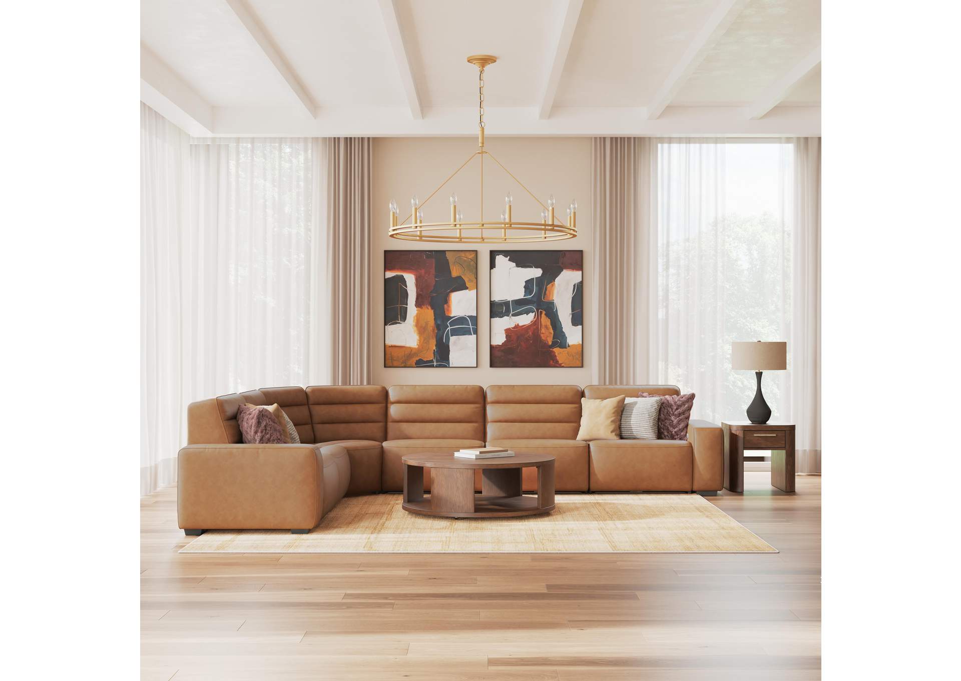 Modero 6-Piece Power Reclining Sectional image 2