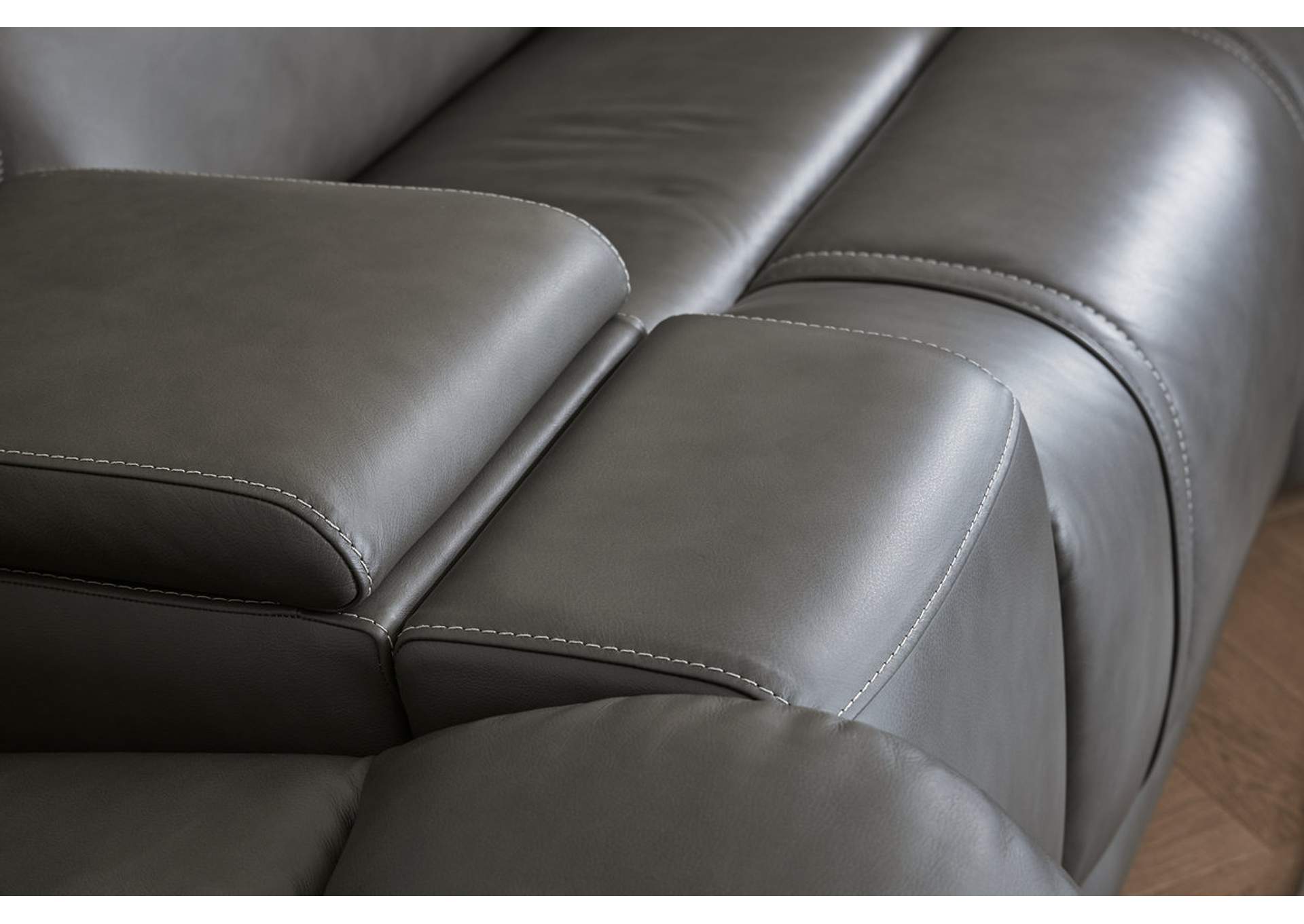 5Z - Pittson 3-Piece Power Reclining Sectional Loveseat with Console image 5