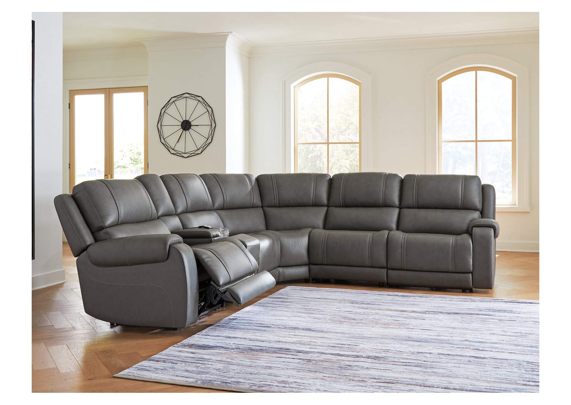 5Z - Pittson 6-Piece Power Reclining Sectional image 2