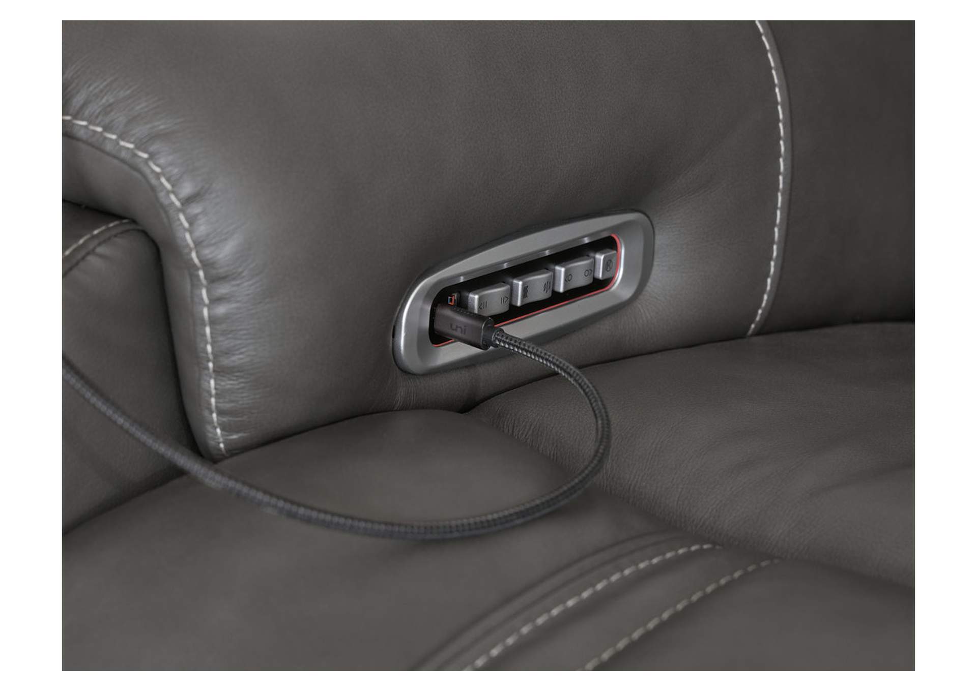 5Z - Pittson 3-Piece Power Reclining Sectional Loveseat with Console image 8