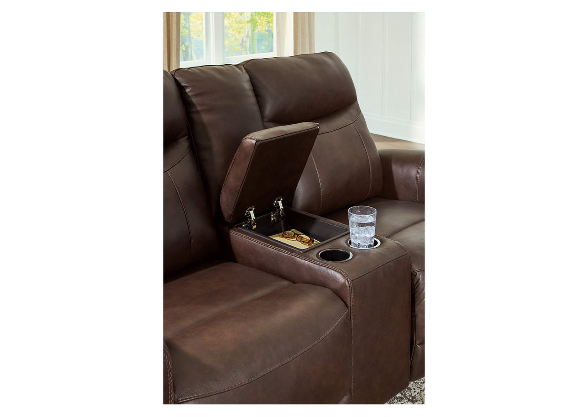 Gravier Power Reclining Loveseat with Console image 7